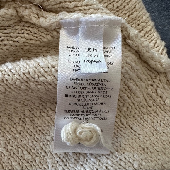 Anthropologie Ronita Sweater Tee Ivory Size M - Picture 13 of 15